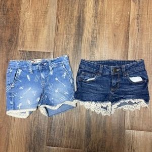 Girls denim short bundle